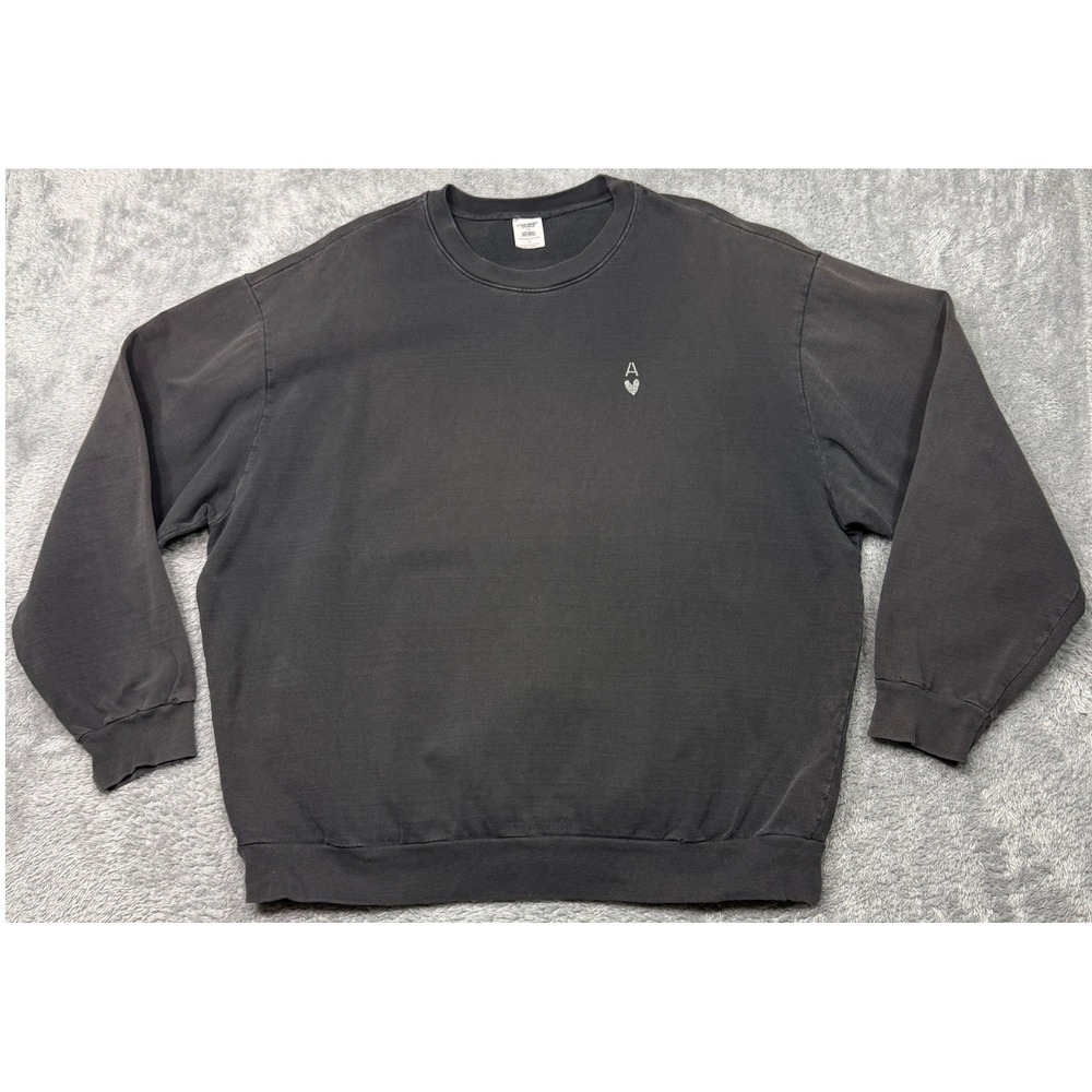 Everybody World Sweatshirt Adult XL Black Ace Hotel New York Faded Distressed